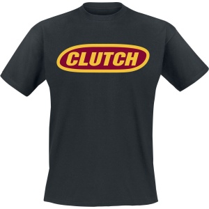 Clutch Logo Tričko černá - RockTime.cz