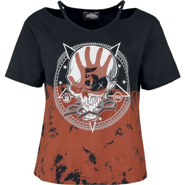 Five Finger Death Punch EMP Signature Collection Dámské tričko cerná/cervená - RockTime.cz