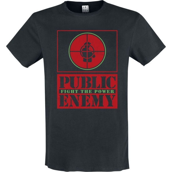 Public Enemy Amplified Collection - Fight The Power Target Tričko černá - RockTime.cz