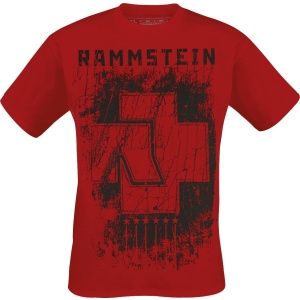 Rammstein 6 Herzen Tričko červená - RockTime.cz