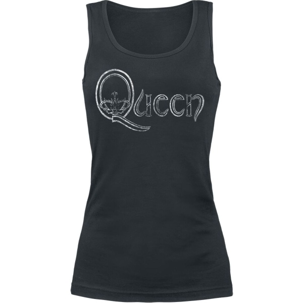 Queen Logo Dámský top černá - RockTime.cz