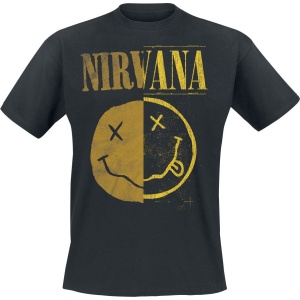 Nirvana Spliced Smiley Tričko černá - RockTime.cz
