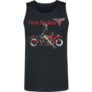 Van Halen Pinup Motorcycle Tank top černá - RockTime.cz