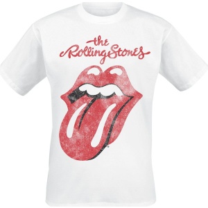 The Rolling Stones Classic Tongue Tričko bílá - RockTime.cz