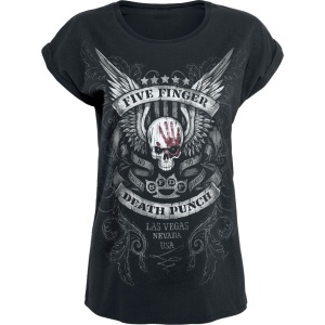 Five Finger Death Punch No Regrets Dámské tričko černá - RockTime.cz