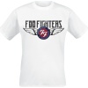 Foo Fighters Flash Wings Tričko bílá - RockTime.cz