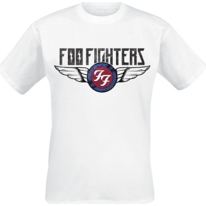 Foo Fighters Flash Wings Tričko bílá - RockTime.cz