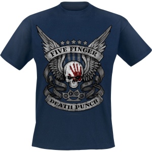 Five Finger Death Punch No Regrets Tričko námořnická modrá - RockTime.cz
