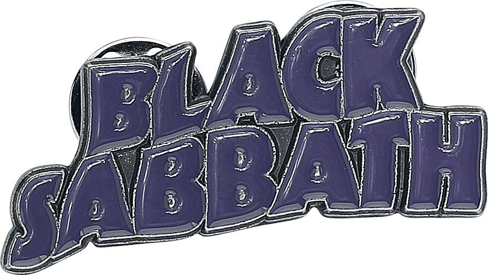 Black Sabbath Purple Wavy Logo Odznak šeríková - RockTime.cz