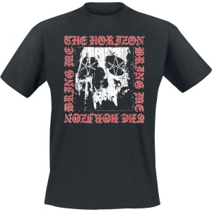 Bring Me The Horizon Metal Logo Skull Tričko černá - RockTime.cz