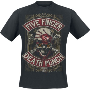 Five Finger Death Punch Dirty Skull Battle Born Tričko černá - RockTime.cz
