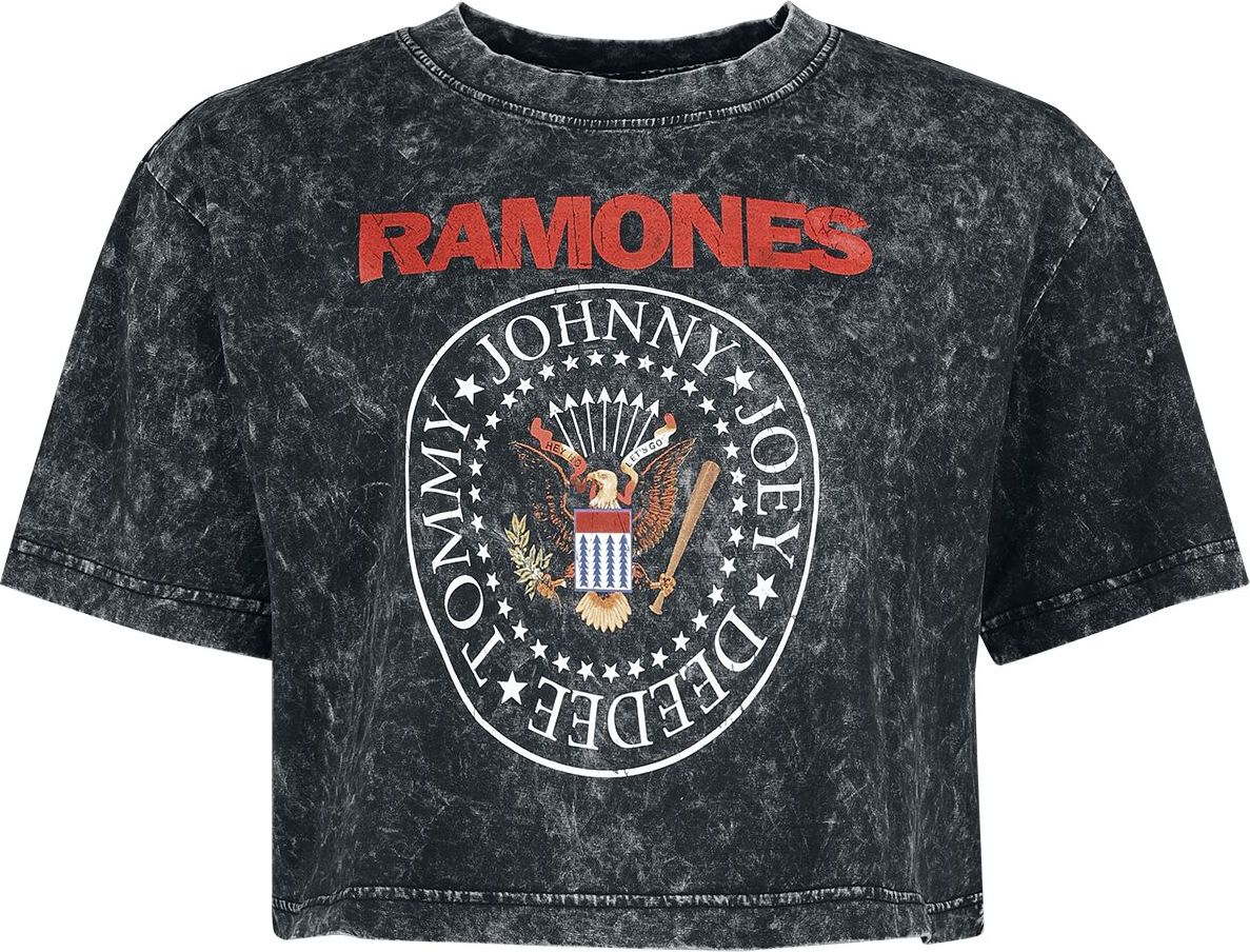 Ramones Crest Dámské tričko tmave šedá/cerná - RockTime.cz