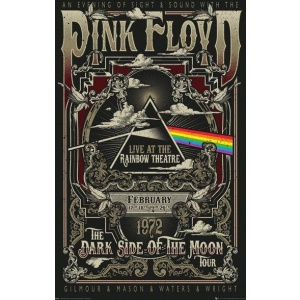 Pink Floyd Rainbow Theatre plakát vícebarevný - RockTime.cz