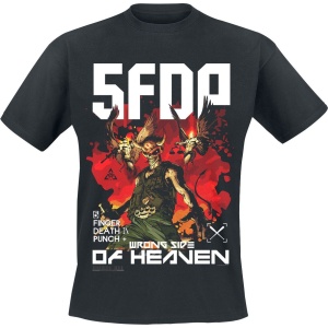 Five Finger Death Punch Anniversary Wrong Side Of Heaven Tričko černá - RockTime.cz