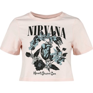 Nirvana Heart Shape Box Dámské tričko světle růžová - RockTime.cz