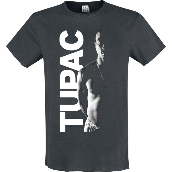 Tupac Shakur Amplified Collection - Shakur Tričko charcoal - RockTime.cz