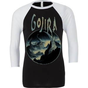 Gojira Sea Creature Raglan Baseball tričko s dlouhým rukávem cerná/bílá - RockTime.cz