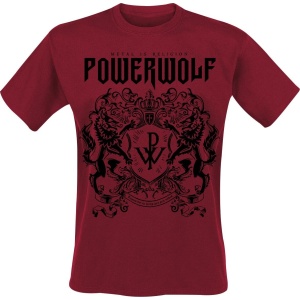 Powerwolf Logo (red) Tričko červená - RockTime.cz