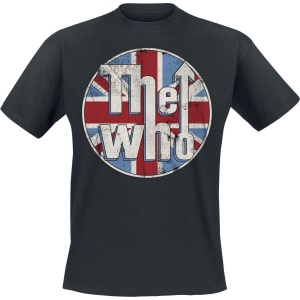 The Who Distressed Union Jack Tričko černá - RockTime.cz