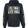 Five Finger Death Punch Locked & Loaded Mikina s kapucí na zip černá - RockTime.cz