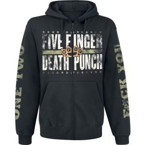 Five Finger Death Punch Locked & Loaded Mikina s kapucí na zip černá - RockTime.cz