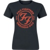 Foo Fighters Logo Red Circle Dámské tričko černá - RockTime.cz