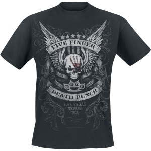 Five Finger Death Punch No Regrets Tričko černá - RockTime.cz