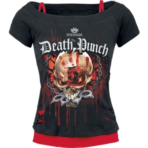 Five Finger Death Punch Assassin Dámské tričko cerná/cervená - RockTime.cz