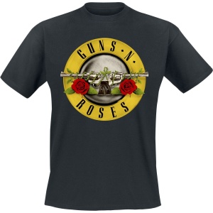 Guns N' Roses Distressed Bullet Tričko černá - RockTime.cz