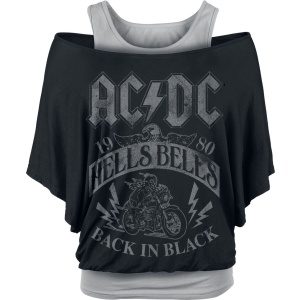 AC/DC Hells Bells 1980 Dámské tričko cerná/šedá - RockTime.cz