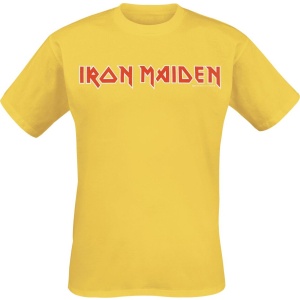 Iron Maiden Logo Tričko žlutá - RockTime.cz
