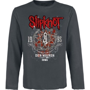 Slipknot Amplified Collection - Des Moines Tričko s dlouhým rukávem charcoal - RockTime.cz