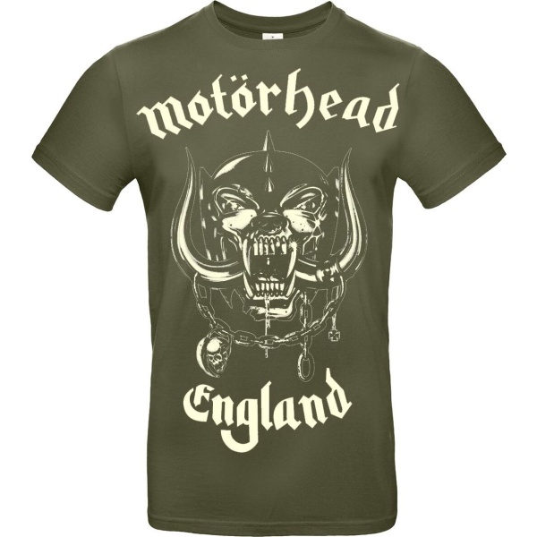 Motörhead England Tričko khaki - RockTime.cz
