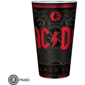 AC/DC Black Ice sklenicka cerná/cervená - RockTime.cz
