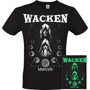 Wacken Open Air Summon Holy Ground - Faces GITD Tričko černá - RockTime.cz