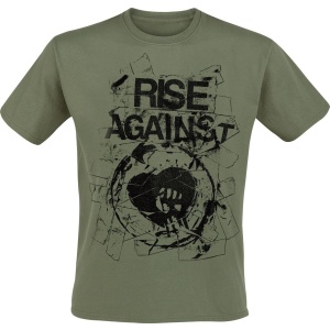 Rise Against Tape Tričko olivová - RockTime.cz
