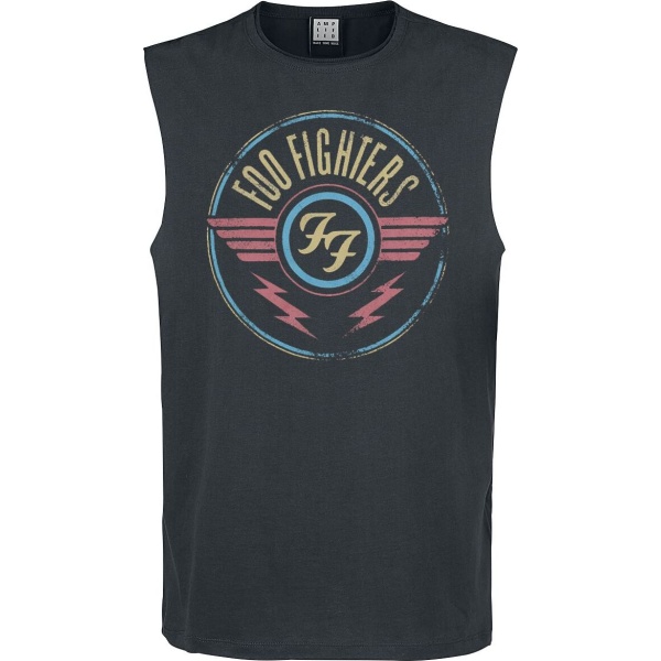 Foo Fighters Air Tank top charcoal - RockTime.cz