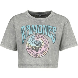 Ramones Coloured Crest Dámské tričko šedá - RockTime.cz