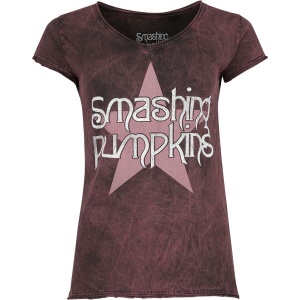 Smashing Pumpkins Star Logo Dámské tričko červená - RockTime.cz