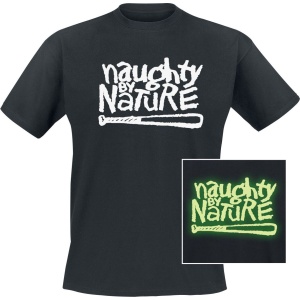 Naughty by Nature Classic Logo Tričko černá - RockTime.cz