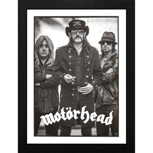 Motörhead Group Black and White Zarámovaný obraz standard - RockTime.cz
