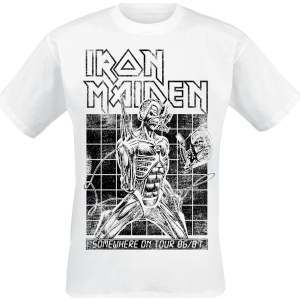 Iron Maiden Sit Tour 86/87 Tričko bílá - RockTime.cz