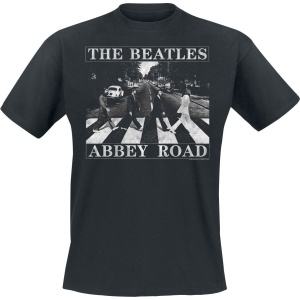 The Beatles Abbey Road Distressed Tričko černá - RockTime.cz