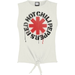 Red Hot Chili Peppers Amplified Collection - Stencil Asterix Dámský top bílá - RockTime.cz