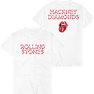 The Rolling Stones Hackney Diamonds Logo Tričko bílá - RockTime.cz