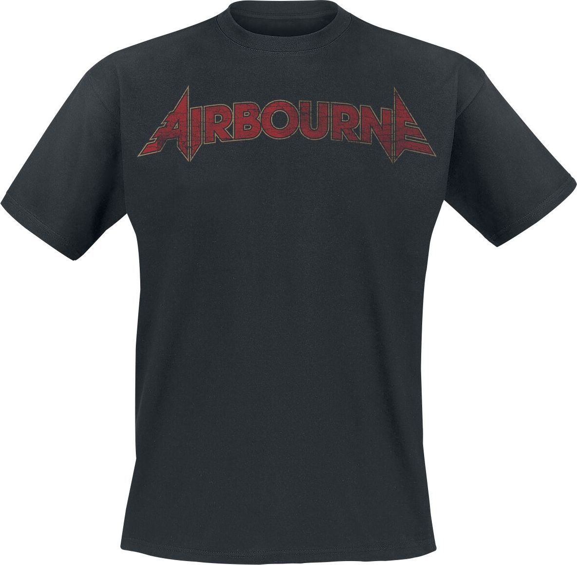 Airbourne Cracked Logo Tričko černá - RockTime.cz