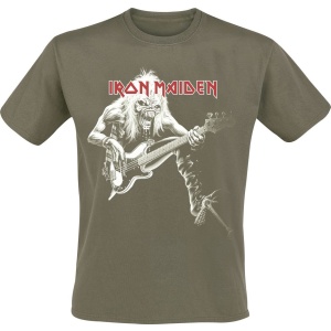 Iron Maiden Eddie Bass Tričko zelená - RockTime.cz