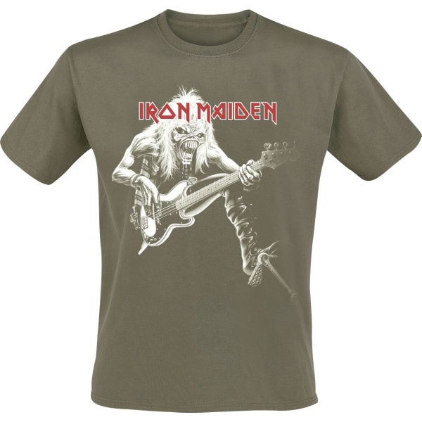 Iron Maiden Eddie Bass Tričko zelená - RockTime.cz