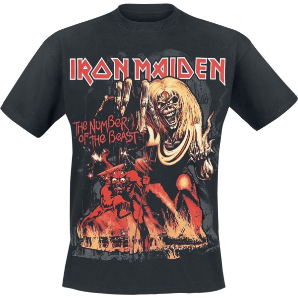 Iron Maiden Number Of The Beast Graphic Tričko černá - RockTime.cz