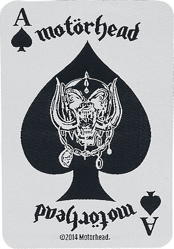 Motörhead Ace Of Spades Card nášivka bílá/cerná - RockTime.cz